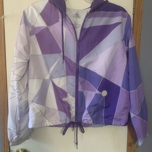 Disney Purple and White Jacket Windbreaker
